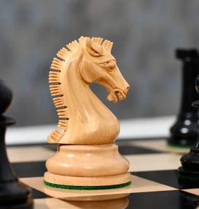 Pièces d'échecs professionnelles Sinquefield Cup 3,75 pouces en ébène et bois de laurier pour tournoi chinois en plein air, prix avantageux - Product Image 1