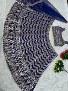 ผ้าจอร์เจียเจ็ตแบบปักลายสำหรับเจ้าสาวเสื้อชุดแต่งกายสำหรับปาร์ตี้อินเดียและปากีสถาน - Product Image 6