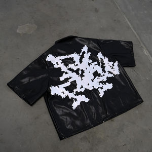 Respirant été hommes gym zip up t-shirt coupe ajustée à manches courtes vêtements de sport décontracté sportif mode entraînement haut porter - Product Image 2