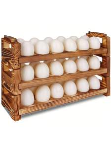 ACERCA DE SOPORTE DE HUEVOS DE MADERA DE ALTA CALIDAD PARA COCINA DE GRANJA y Uso en el mercado Utensilios de cocina Bandeja de huevos para Keed Egg Safe - Product Image 5