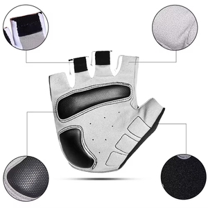 Guantes de Ciclismo de medio dedo Guantes de ciclismo transpirables de cuero para hombres Guantes de ciclismo unisex transpirables para verano - Product Image 1