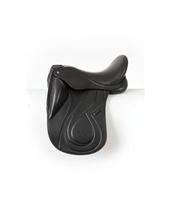 Silla de Doma Negra de Alto Rendimiento, Cuero Sintético Premium, Asiento Profundo, Diseño Ergonómico - Product Image 1
