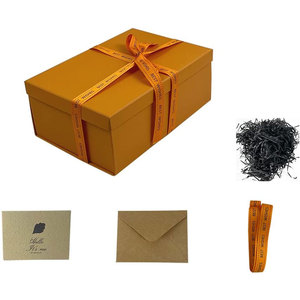 Caja de regalo plegable de primera calidad con tapa, ideal para regalos de cumpleaños, perfumes, cosméticos y zapatos, caja de papel de perfume - Product Image 1