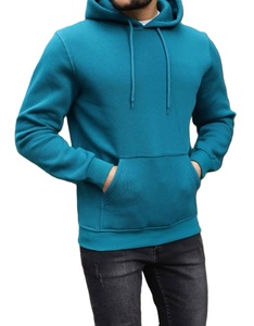 Nueva moda para hombre, Sudadera con capucha de lana, chándal liso para gimnasio, sudadera de manga larga estampada, sudaderas con capucha de gran tamaño, verde claro - Product Image 4