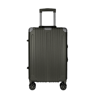 High Quality 2023 Men Women Fashionable PC Hard Shell Zipper <b>Suitcase</b> Aluminum Frame Carry on Luggages - Product Image 3