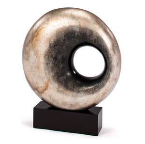 Escultura decorativa de Arte Moderno hecha a mano, mesa con acabado antiguo para decoración de oficina, metal fundido redondo hecho a mano para uso doméstico - Product Image 1