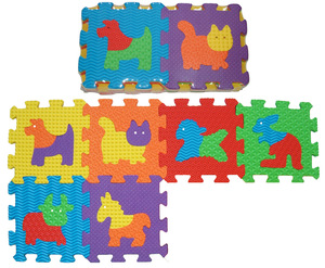 Calidad garantizada, cómoda alfombra de juego de espuma EVA para niños, lavable, gran oferta, hogar, espacio al aire libre, estampado de animales, patrón cuadrado - Product Image 2