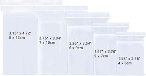 Saco de Congelamento Transparente com Fecho Grip 15cm x <span class=keywords><strong>23cm</strong></span> 4 Mil Reciclável LDPE Reselável com Etiqueta Impressa em Rotogravura para Uso em Supermercados - Product Image 6