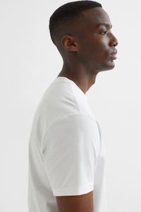 T-Shirts blancs en coton à anneaux Super doux - Product Image 3