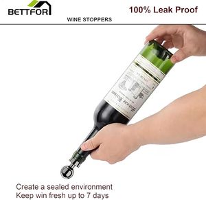 Reversible Vacuum Silicone <b>Wine</b> Stopper Leak-Proof and Fresh-Keeper Reusable <b>Wine</b> Cork for Standard <b>Wine</b> Bottles - Product Image 2