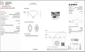 2.03 ct marquise Cut Lab-grown Diamond IGI Certified F Color VS2 Clarity Lab-Stone - Product Image 5