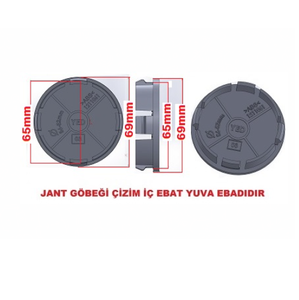 Buje central de rueda Agujero de 65mm Todas las dimensiones. - Product Image 2