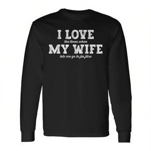 Me encantan las veces en las que mi esposa me permite ir a Jiu Jitsu, camiseta de manga larga - Product Image 2