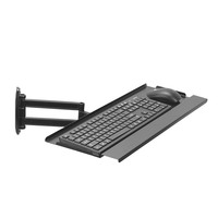 Soporte de Teclado para Simulador de Carreras, Ajustable, de Aluminio, Deslizante, Extensión para Estación de Trabajo de Simulación de Juegos
