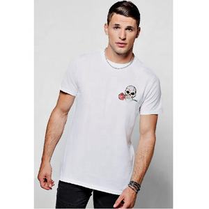 เสื้อยืดคอกลมผ้าฝ้ายโพลีเอสเตอร์100% สำหรับผู้ชายเสื้อยืดคอกลมสีดำพิมพ์โลโก้ได้ตามต้องการ XS-3XL สำหรับผู้ชาย - Product Image 2