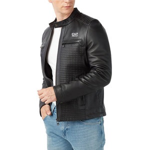 Custom Made <b>Collar</b> Design Fashion Leather <b>Jackets</b> / 2025 Design Your Own Logo Men Fashion Leather <b>Jackets</b> - Product Image 3