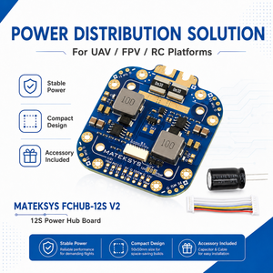 MATEKSYS FCHUB-12S V2 8-60V 3-12S PDB Power Hub con Sensor de Corriente de 440A y BEC de 5V 12V para Drones FPV UAV - Product Image 6