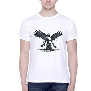 Dernière conception prix d'usine impression de logo 100% coton t-shirt personnalisé avec impression Dtf en gros pas cher taux sonnerie - Product Image 2