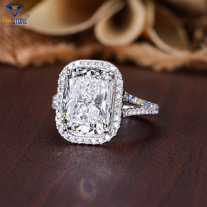 แหวนทองคำขาวประดับเพชรทรงกลมและทรงคุชชั่น 6.772 กะรัต โดย Lab-Stone/ แหวนที่เพิ่มความหรูหรา / สี EF-VS - Product Image 2