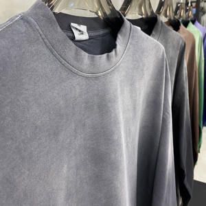 Venta al por mayor de ropa informal personalizada 100% algodón de gran tamaño Vintage lavado ácido sudaderas con capucha - Product Image 3