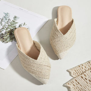 รองเท้าแตะและรองเท้าสานราฟเฟียทำมือจากโมร็อกโกราคาส่งถูก เป็นมิตรกับสิ่งแวดล้อม สำหรับผู้หญิงและผู้ชาย สั่งซื้อจำนวนมากจากผู้ผลิตโดยตรง - Product Image 3