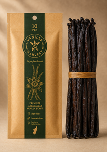 Vanille Premium Bourbon <b>Vanilla</b> Planifolia <b>Beans</b> Madagascar 10 Pods 13 cm Dried Gourmet Quality 100% Natural 24 Months 0.020kg - Product Image 1