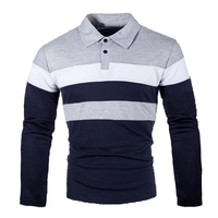 T-shirt à manches longues pour homme de qualité supérieure, col rond décontracté, logo personnalisé sur le devant, 100% coton respirant, coupe ample en toile