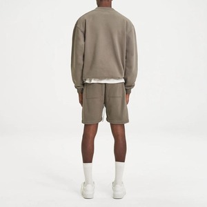 เสื้อมีฮู้ดและสเวตเตอร์ผ้าฝ้ายออร์แกนิกของผู้ชายเสื้อสเวตเชิ้ตคอกลมทรงโอเวอร์ไซส์ออกแบบได้ตามต้องการ - Product Image 3