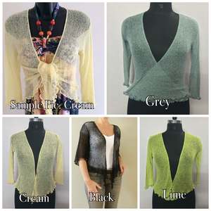 New <b>Women</b> Boleros <b>Cardigan</b> Shrug Bali Ikat Three Quarter <b>Sleeves</b> Plus Size Spring Evening Cocktail Party Night Club Wedding Sexy - Product Image 4