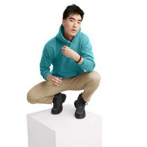 Sudadera con capucha de poliéster con bloque de color blanco M para hombre: ropa de calle diaria, ropa informal y activa asequible para hombres - Product Image 2