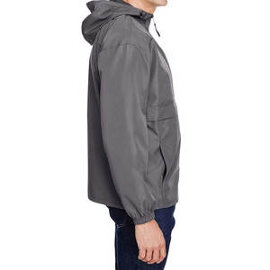 Vêtements d'extérieur décontractés pour hommes Veste de pluie souple Shall | Veste de pluie légère à fermeture à glissière imperméable pour hommes - Product Image 2