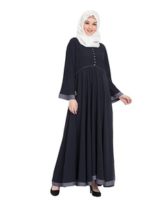 Nouveauté 2024 Dubaï Style arabe Abaya dames à manches longues robe musulmane femmes Abayas en gros OEM - Product Image 4