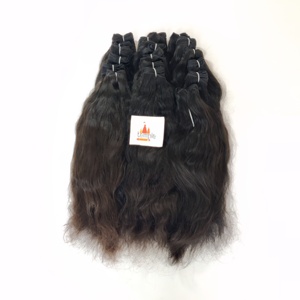 Extensiones de cabello humano de onda profunda de Color Natural de las mejores marcas procesadas químicamente con cutícula alineada Remy vietnamita 100% - Product Image 4
