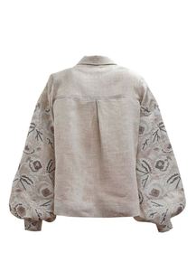 Top 2026 Hot Selling Embroidered Ukrainian Blouse O-neck <b>Balloon</b> Long Sleeve Low Factory Price Stunning Bohemian New Summer - Product Image 4