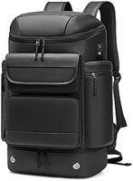 Mochilas universitarias unisex con logotipo personalizado, mochila impermeable negra de moda suave caliente con forro de cuero genuino y cierre de cremallera
