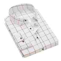 Chemises personnalisées pour hommes Chemises de bureau formelles pour hommes Chemises habillées décontractées en coton à col montant et à manches longues Chemises pour hommes