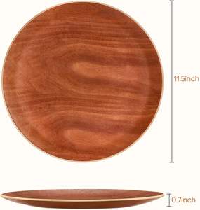 ถาดเสิร์ฟทรงกลมทำมือ ถาดตกแต่งสำหรับตกแต่งบ้าน ถาดวางบนเคาน์เตอร์ครัวสำหรับงานปาร์ตี้ ทำด้วยมือ ปรับแต่งได้ - Product Image 3