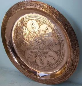 Glamurosa bandeja de cobre con un diseño elegante para ajustes lujosos del fabricante y proveedor indio - Product Image 6