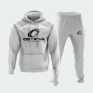 Conjunto Deportivo Informal para Hombre, Invierno 2026, para Entrenamiento y Jogging, con Capucha, Ligero, de Secado Rápido, Poliéster con Estampado por Transferencia de Calor - Product Image 1