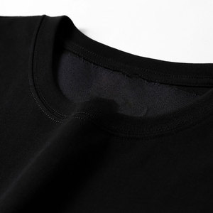 Camisetas de Algodón 100% de Primera Calidad para Hombre, Logotipo Personalizado Bordado, Diseño Ringer con Patrón Sólido, Tejido de Punto - Product Image 5