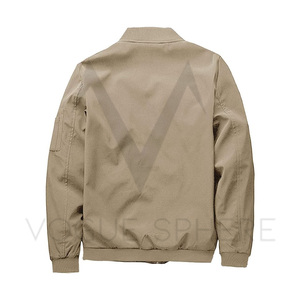 Chaqueta de bombardero corta retro personalizada para hombres, chaqueta de vuelo de nylon, bordado de logotipo personalizado para hombres chaqueta de invierno - Product Image 2