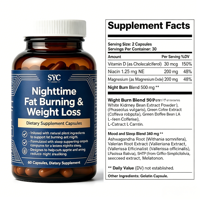 Brûleur de Graisse Nocturne Haute Puissance OEM en Gros pour la Gestion du Poids et le Sommeil avec L-Carnitine – Fournisseur d'Usine en Marque Blanche