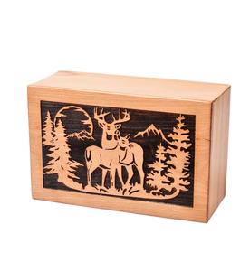 กล่องเผาศพไม้บีชสําหรับเถ้ามนุษย์ Dear Tree โกศเผาศพส่วนบุคคลสําหรับสัตว์เลี้ยงงานฝีมือฝัง - Product Image 5