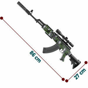 Fucile Automatico M416 con Lanciatore di Idrogel e Mirino Telescopico in Plastica Resistente - Product Image 1