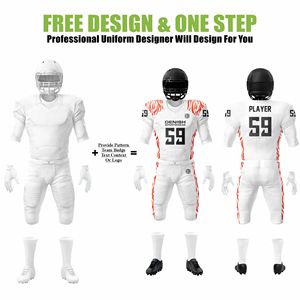 American Football Youth <b>Practice</b> Uniforms Custom Logo Durable Polyester Spandex Fabric Jersey Set <b>Padded</b> Shorts Breathable - Product Image 2
