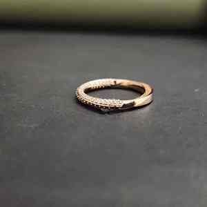 Adorable Anillo de Eternidad Clásico de Moissanita en Oro Sólido de 18K y Acero Inoxidable, Certificado por IGI, Creado en Laboratorio, de la Marca DOPE JEWELLS, Moderno - Product Image 3