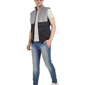 Adultos Uso al aire libre Chaqueta sin mangas Nuevo estilo Hombres Chaqueta sin mangas Liso teñido Hombres Chaqueta sin mangas - Product Image 3