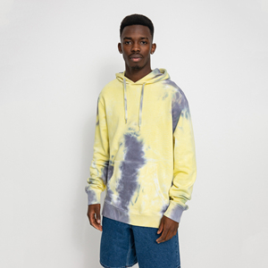 Sudadera con capucha de algodón teñida con logotipo personalizado para hombre, sudadera holgada de invierno de gran tamaño de alta calidad con impresión Digital, novedad de 2025 - Product Image 1