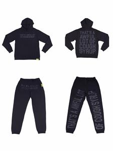 Ensemble survêtement personnalisé avec impression intégrale pour homme, streetwear, coupe et couture, sweat-shirt et pantalon de survêtement patchwork - Product Image 2