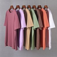 T-shirts en jersey décontractés à col rond et manches courtes, coupe classique, avec logo personnalisé imprimé en relief, haute qualité, 180 GSM, 200 GSM, 100% coton, pour hommes